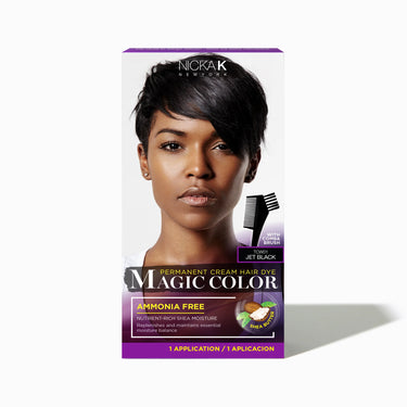 Nicka K Magic Color Permanent Cream Hair Dye Jet Black TWC01 - ANNS BEAUTY SUPPLY